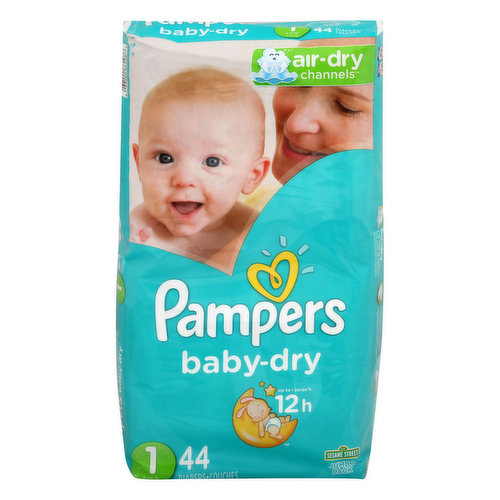 vasteland Dertig spannend Pampers Diapers, Sesame Street, 1 (8-14 lb), Jumbo Pack