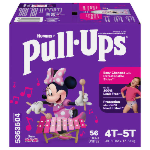 Huggies Pull-Ups Plus, Boys Training Pants 4T-5T (38-50 lb/17-23