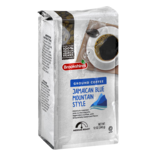 Medium roasted ode to the island's legendary coffee with exquisitely balance flavor. Made from 100% premium arabica beans. Go Texan. Our coffee buyers travel the world, seeking out only the finest 100% Arabica coffee beans. Each bean is then skillfully blended to bring out its unique flavor characteristics. All of our coffees are overseen by our master roasters. This process ensures that each bean is roasted evenly throughout, leaving nothing behind but smooth and rich flavor. If you're not happy, we're not happy - 100% satisfaction of the time, guaranteed! brookshires.com. Questions? Call us at 1-903-534-3000.