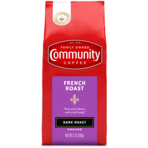Community Coffee French Roast Dark Roast Ground Coffee