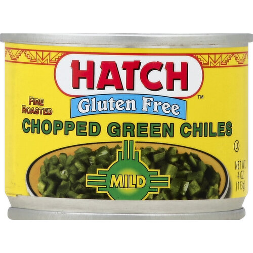 Hatch Green Chiles, Chopped, Fire Roasted, Mild