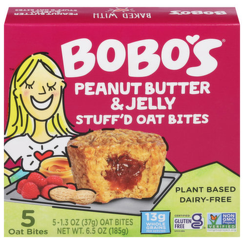 Bobo's Oat Bites, Peanut Butter & Jelly, Stuff'd