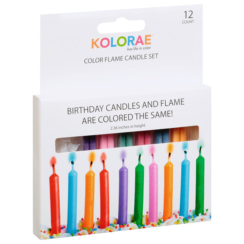 Kolorae Color Flame Candle Set