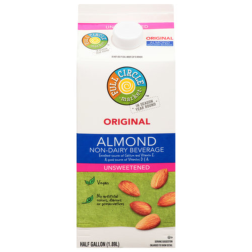 Almond Beverage, Non-Dairy, Original, Unsweetened