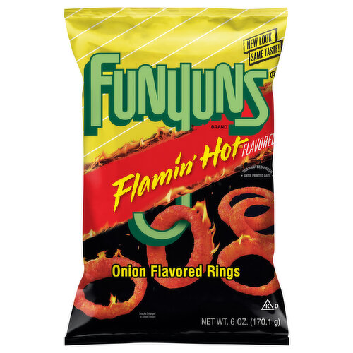 Funyuns Onion Flavored Rings, Flamin' Hot Flavored
