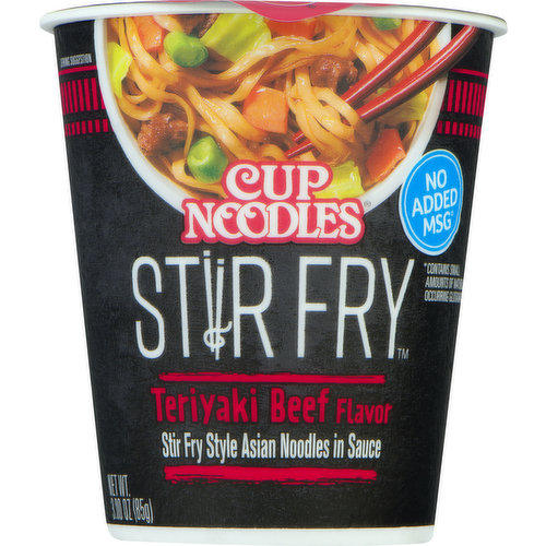 Nissin Asian Noodles in Sauce, Teriyaki Beef Flavor, Stir Fry