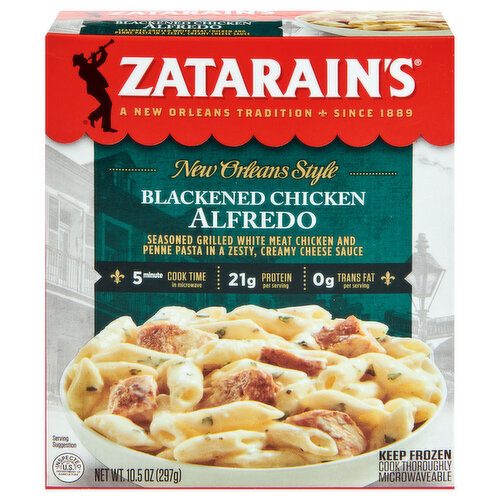 Zatarain's Frozen Meal - Blackened Chicken Alfredo, 40 oz Packaged Meals