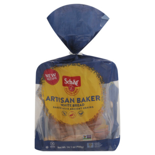 Schar Bread, Gluten-Free, White, Artisan Baker