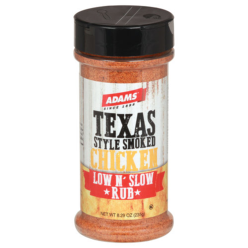 Since 1888. With unwavering commitment to excellence, we search the globe, to source only the finest natural spices, herbs, and blends available. Filled by weight. Adams Promise. www.AdamsExtract.com. Please visit www.AdamsExtract.com. Packed in U.S.A.