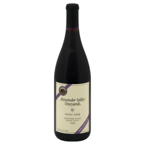 Alexander Valley Vineyards Pinot Noir, Alexander Valley, Sonoma County, 2008