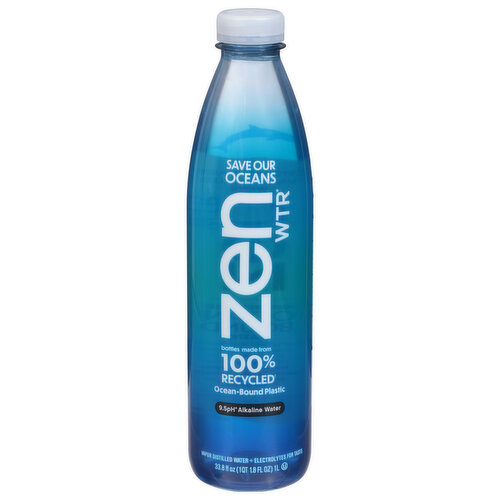 Zen Wtr Alkaline Water, 9.5 pH, Vapor Distilled