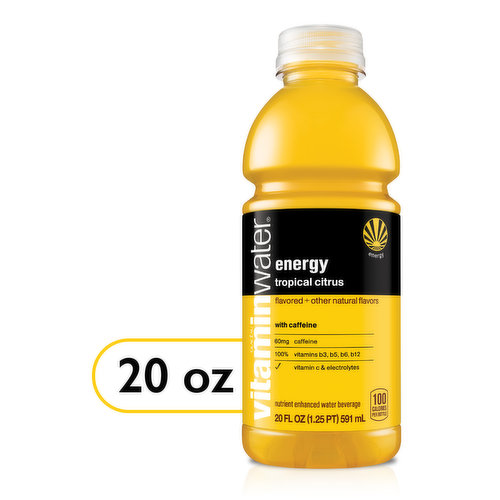 vitaminwater Nutrient Enhanced Water Beverage, Tropical Citrus