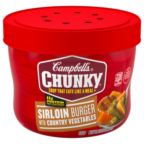 Campbell's Soup, Sirloin Burger with Country Vegetables