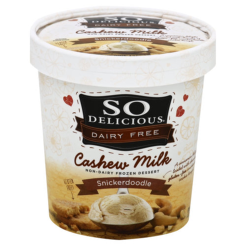 So Delicious Non-Dairy Frozen Dessert, Cashew Milk, Snickerdoodle