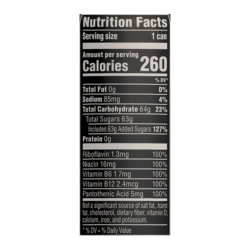 rockstar nutrition facts