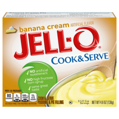 Jell-O Pudding & Pie Filling, Banana Cream