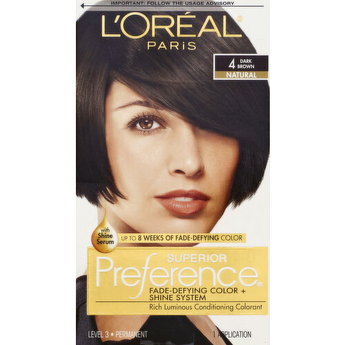 Superior Preference Permanent Haircolor, Natural, Dark Brown 4