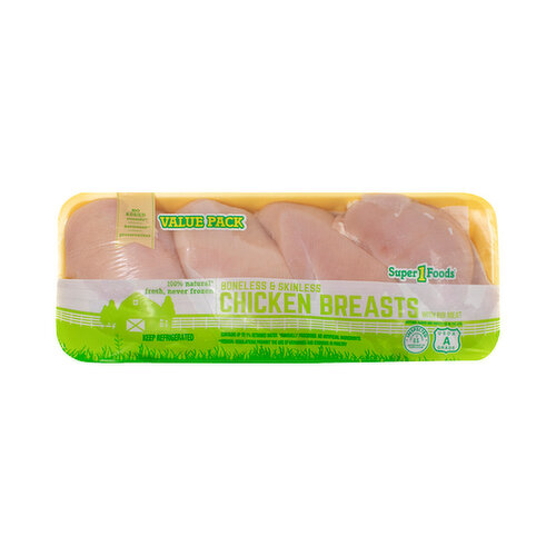 Super 1 Foods Boneless Skinless Chicken Breasts