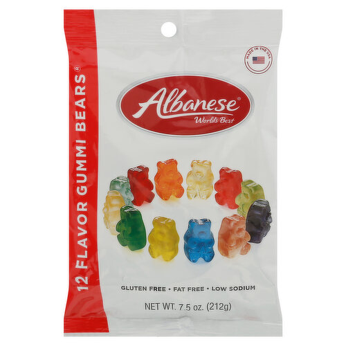 Albanese World's Best Gummi Bears, 12 Flavor