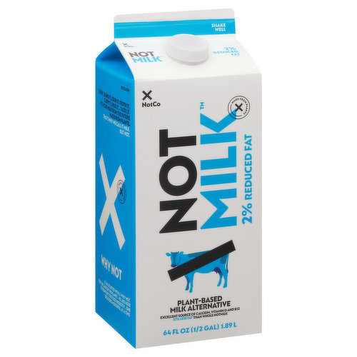 Not Milk Milk Alternative, 2% Reduced Fat, Plant-Based