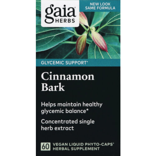 Gaia Herbs Cinnamon Bark, Vegan Liquid Phyto-Caps