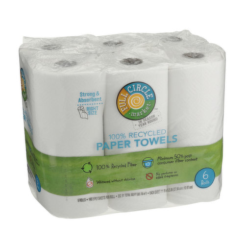 100% Recycled Paper Towels