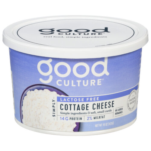 Good Culture Cottage Cheese, Lactose Free, Simply