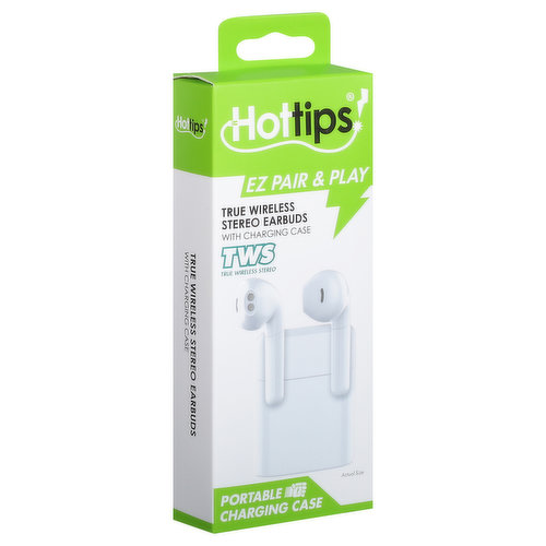 Hottips Earbuds, Stereo, with Microphone, Electronics
