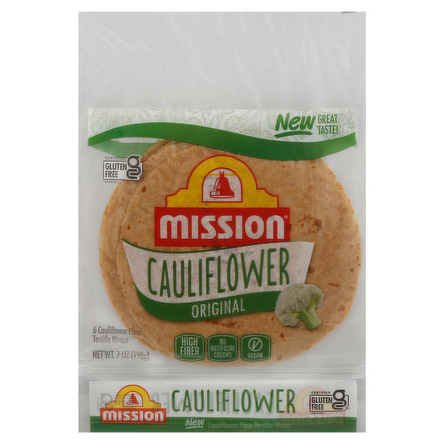 New great taste! Full of the goodness of cauliflower and free from gluten, our cauliflower flour tortillas are sure to satisfy with the added nutritious benefit of high fiber. Looking for the perfect almond flour tortilla? Try our soft, gluten-free almond flour tortillas for a tasty and nutritious alternative to traditional flour tortillas. They deliver the great authentic Mission flavor you know and love. So get wrapping and enjoy with all your favorite fillings!