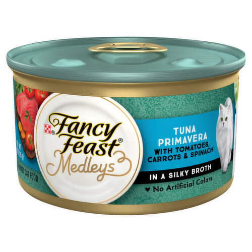 Fancy Feast Wet Cat Food, Medleys Tuna Primavera With Veggies & Greens in a Classic Sauce