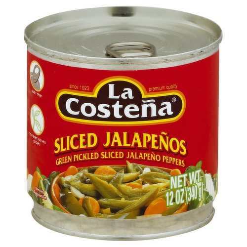 La Costena Jalapenos, Sliced