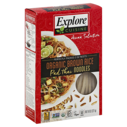 Explore Cuisine Noodles, Pad Thai, Organic, Brown Rice