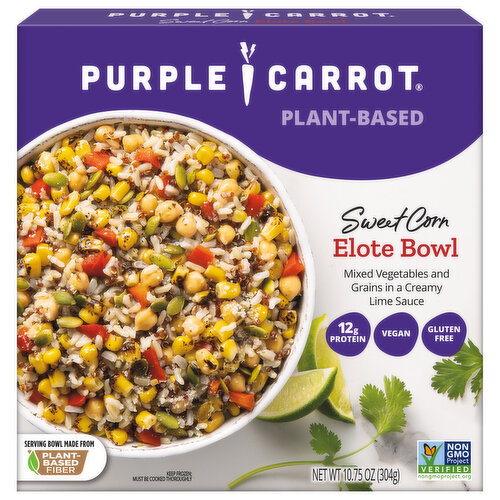 Purple Carrot Vegan Sweet Corn Elote Bowl Frozen Meal