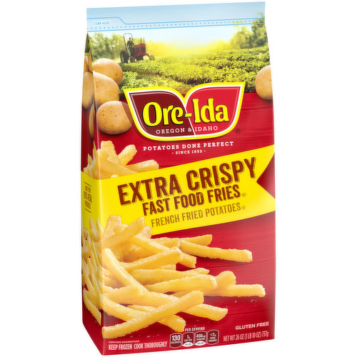 Ore-Ida Golden Shoestrings French Fries Fried Frozen Potatoes, 28