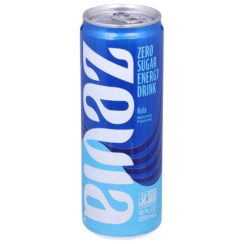 Zevia Energy Drink, Zero Sugar, Kola
