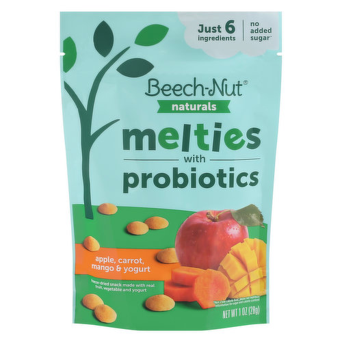 Melties with Probiotics, Apple, Carrot, Mango & Yogurt, Stage 3 (from About 8 Months)