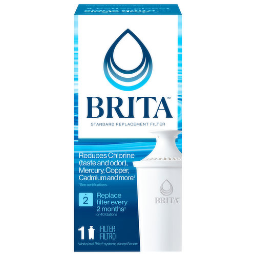 Brita Basic Faucet Mount Water Filtration System, BPA-Free Faucet Water  Purifier, Replaces 2,250 Plastic Water Bottles a Year, Lasts Four Months or  100 Gallons, Kitchen Accessories - Faucet Mount Water Filters 