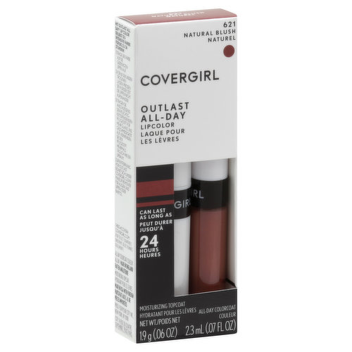 CoverGirl Lipcolor, All-Day, Natural Blush 621