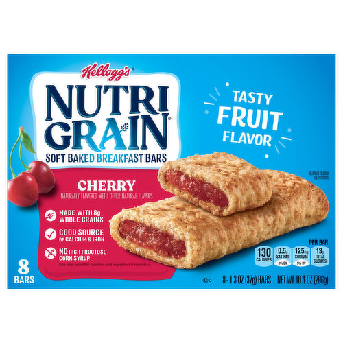 Nutri Grain Breakfast Bars, Soft Baked, Cherry