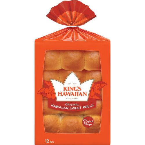 King's Hawaiian Rolls, Hawaiian Sweet, Original