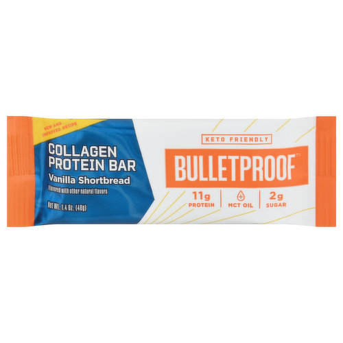 Bulletproof Protein Bar, Collagen, Vanilla Shortbread