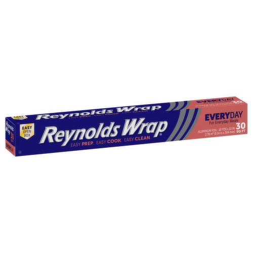 Reynolds Wrap Aluminum Foil, Everyday, 30 Square Feet