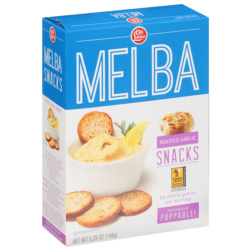 Old London Melba Snacks, Roasted Garlic