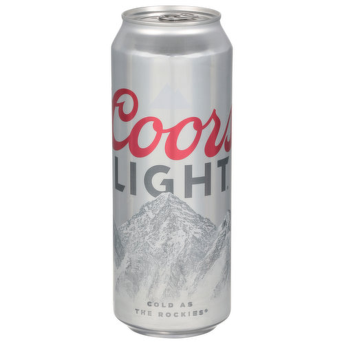 Lager filtered packaged. Cold as the Rockies. When the mountain turn blue it's as cold as the Rockies. Corn syrup is used as part of the brewing process only. Coors Light never uses high fructose corn syrup. Please recycle.