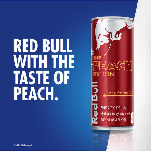 Red Bull Energy Drink, Peach-Nectarine, 4 Pack - Super 1 Foods