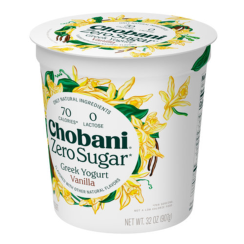 Chobani Non-Fat Vanilla Blended Greek Yogurt - 32 Oz - Shaw's