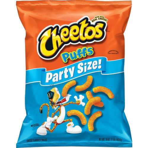 Cheetos Cheese Flavored Snacks, Puffs, Party Size