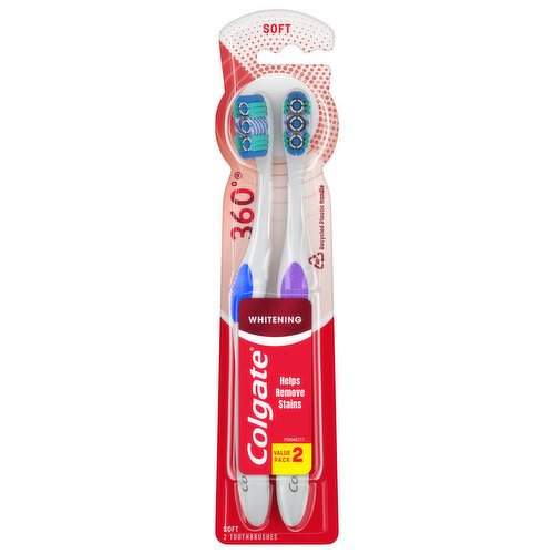 Colgate Adult Manual Whitening Toothbrush, Soft