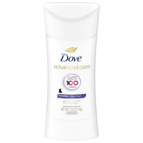 Dove Antiperspirant Deodorant, Sheer Fresh, Invisible