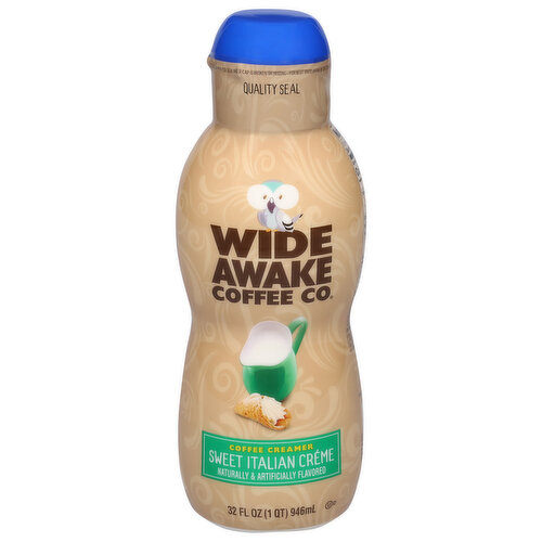 Wide Awake Coffee Co. Coffee Creamer, Sweet Italian Creme